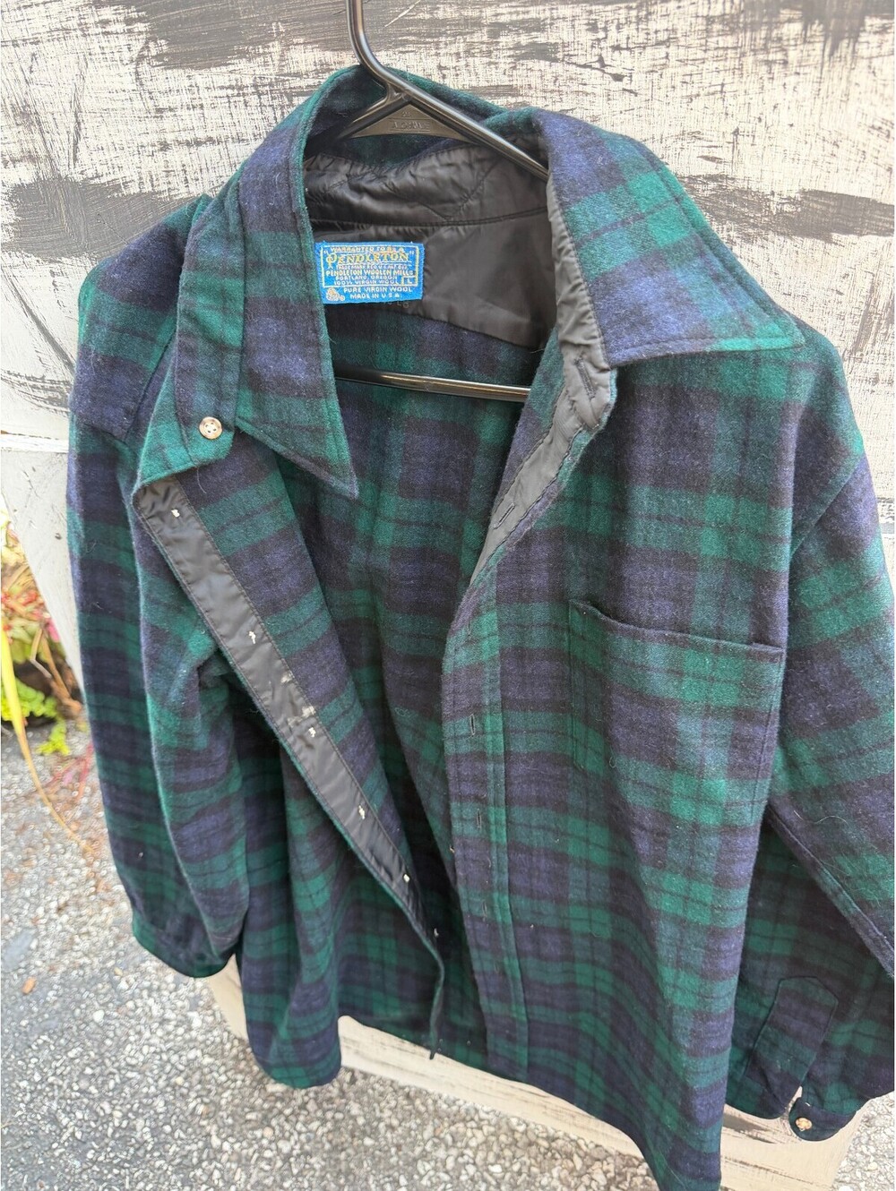 vintage pendleton plaid board shirt L